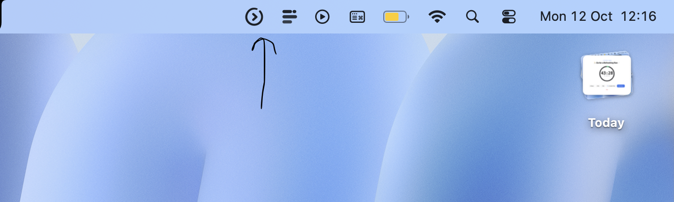 Freedom macOS Status Bar Monochrome Template Icon